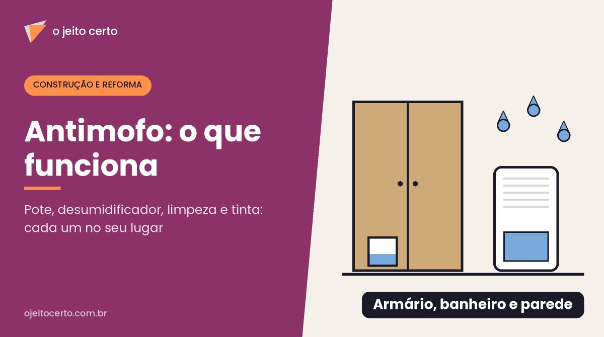 Antimofo: o que funciona no armário, no banheiro e na parede