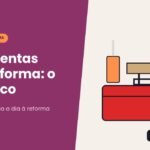 Ilustração de caixa de ferramentas vermelha com chave de fenda, martelo e trena