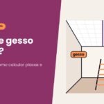 Teto dividido entre placas de gesso e réguas de PVC com escada no meio: forro de gesso ou PVC