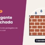 Ilustração de parede de tijolo à vista protegida por um arco contra gotas de chuva