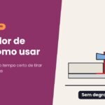 Ilustração de duas peças de piso alinhadas por clipe nivelador vermelho e cunha azul