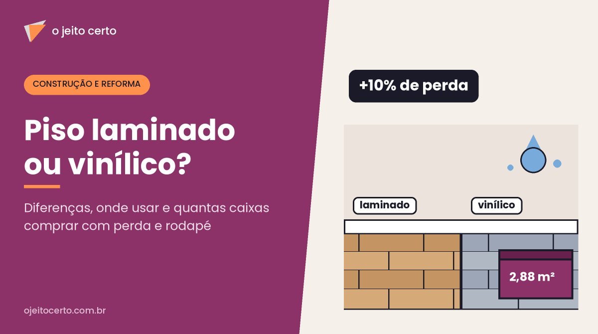 Piso laminado ou vinílico: diferenças, onde usar e quanto comprar