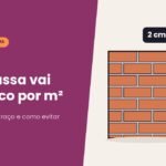 Parede de tijolos com camada de reboco de 2 cm, colher de pedreiro e saco de cimento: quantidade de argamassa para reboco por m²