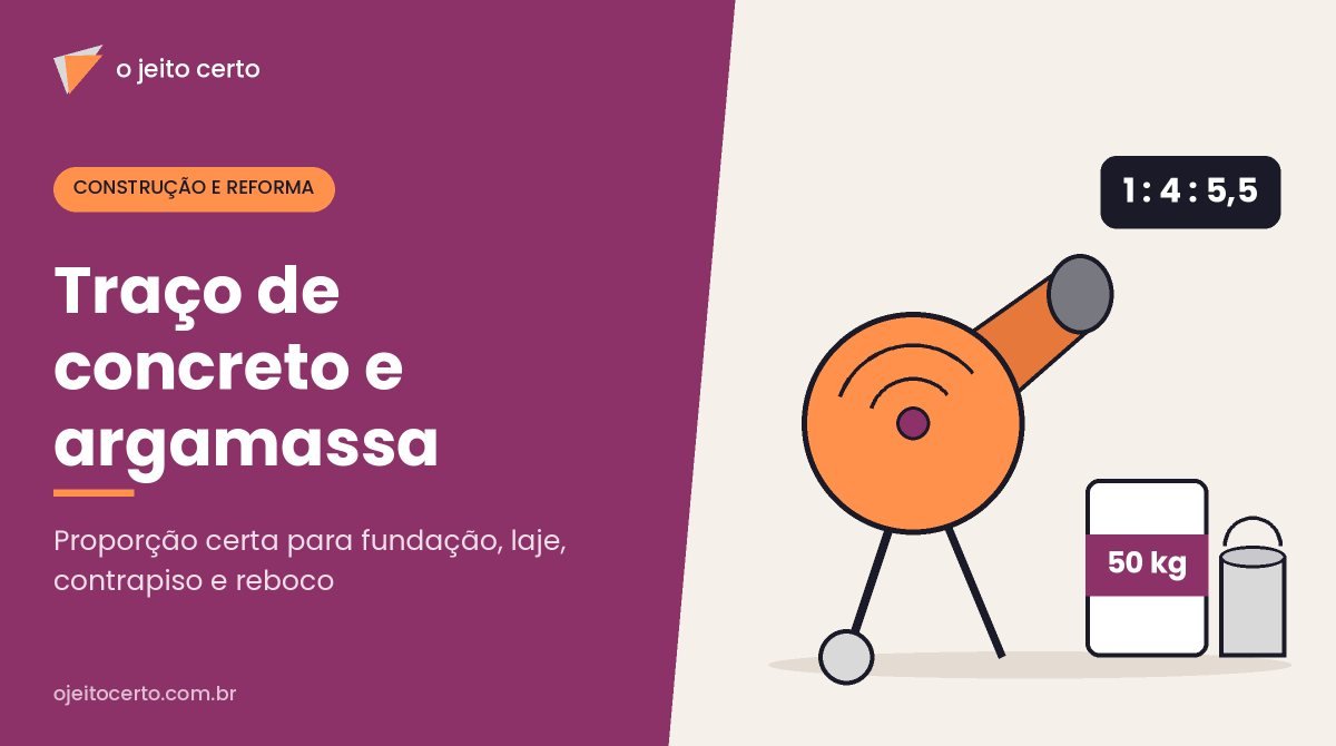 Traço de concreto e argamassa: a proporção certa para cada uso